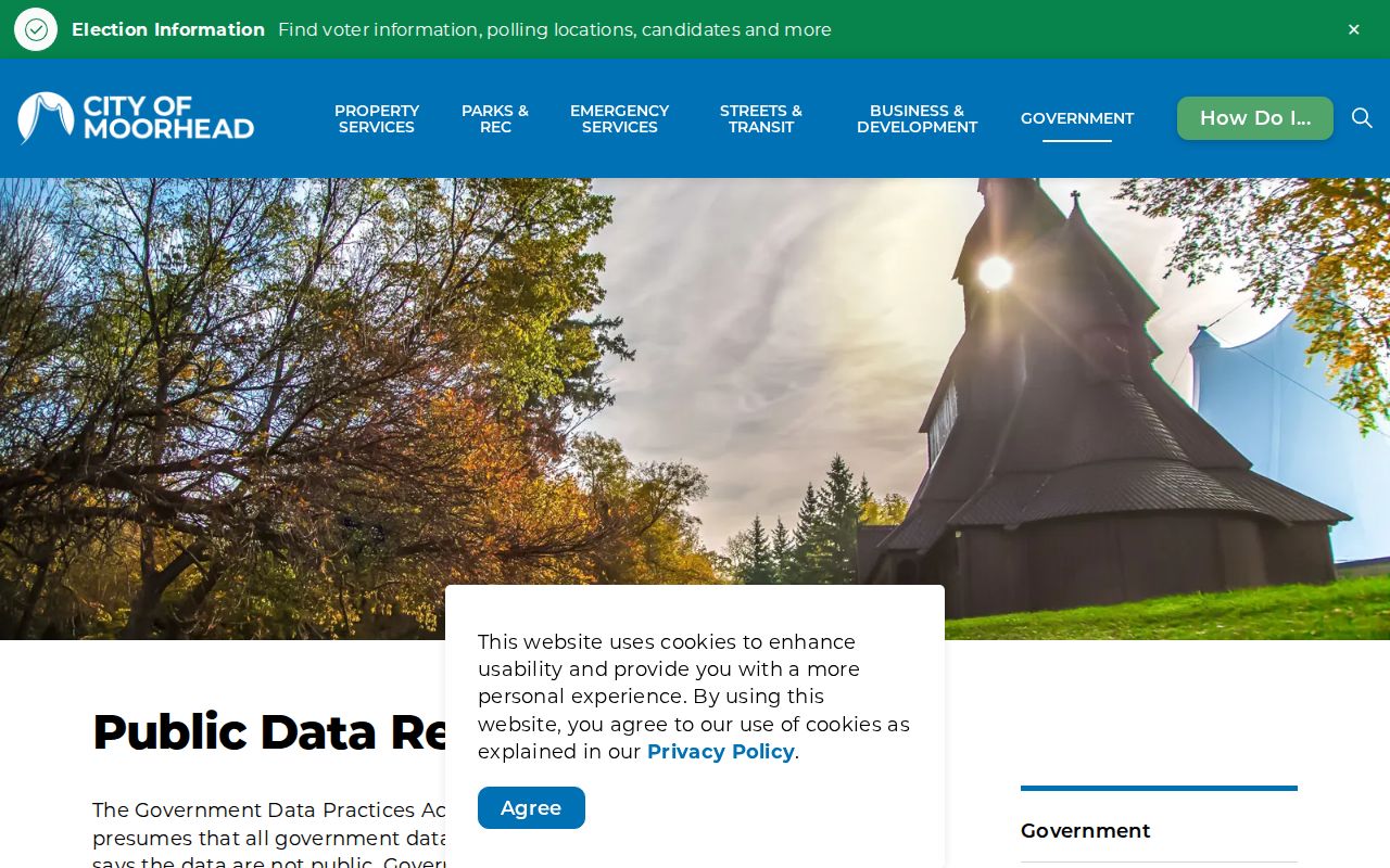 Moorhead residents directory public data request information